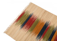 Tappeto moderno Miami, stile kilim, 100% cotone, multicoloree, 200x140cm