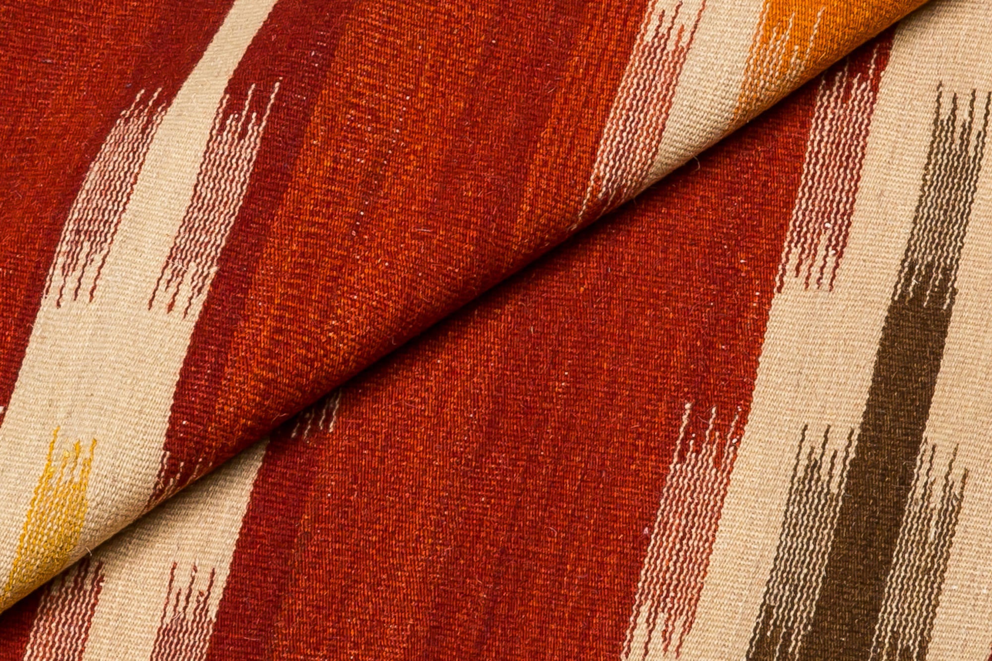 Tappeto moderno Miami, stile kilim, 100% cotone, multicoloree, 200x140cm