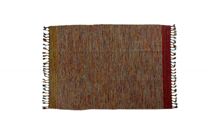 Tappeto moderno Dallas, stile kilim, 100% cotone, multicoloree, 200x140cm