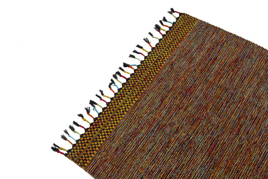 Tappeto moderno Dallas, stile kilim, 100% cotone, multicoloree, 200x140cm