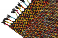 Tappeto moderno Dallas, stile kilim, 100% cotone, multicoloree, 240x60cm