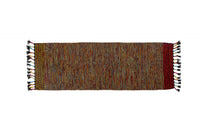 Tappeto moderno Dallas, stile kilim, 100% cotone, multicoloree, 240x60cm