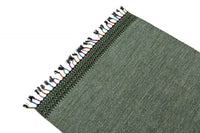 Tappeto moderno Dallas, stile kilim, 100% cotone, verde, 170x110cm