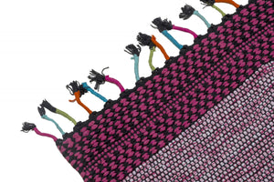 Tappeto moderno Dallas, stile kilim, 100% cotone, rosa, 230x160cm