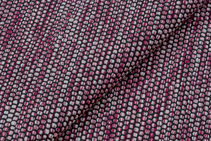 Tappeto moderno Dallas, stile kilim, 100% cotone, rosa, 240x60cm