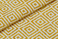 Tappeto moderno Ontario, stile kilim, 100% cotone, beige, 170x110cm