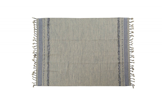 Tappeto moderno boston, stile kilim, 100% cotone, grigio, 200x140cm