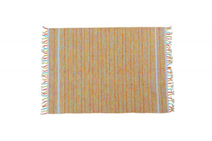 Tappeto moderno Alabama, stile kilim, 100% cotone, multicoloree, 170x110cm