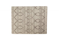 Tappeto moderno Detroit, stile kilim, 100% cotone, grigio, 175x125cm