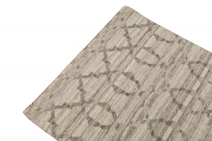 Tappeto moderno Detroit, stile kilim, 100% cotone, grigio, 175x125cm