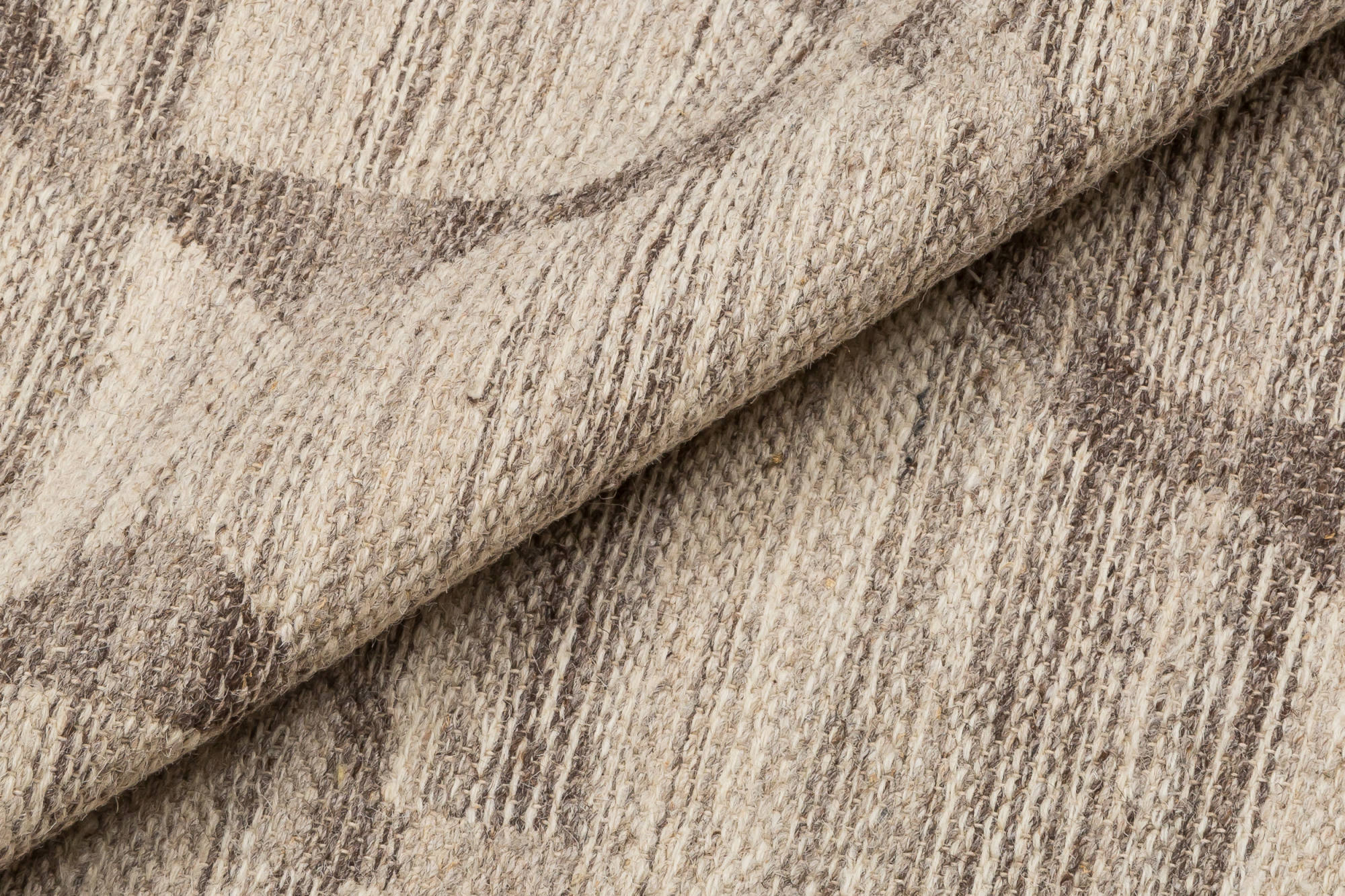 Tappeto moderno Detroit, stile kilim, 100% cotone, grigio, 175x125cm