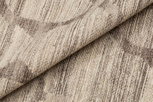 Tappeto moderno Detroit, stile kilim, 100% cotone, grigio, 175x125cm