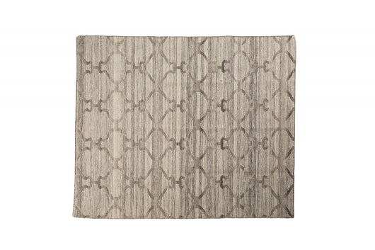 Tappeto moderno Detroit, stile kilim, 100% cotone, grigio, 300x250cm