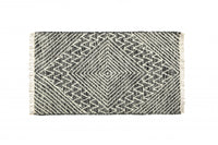 Tappeto moderno orlando, stile kilim, 100% cotone, multicoloree, 110x60cm