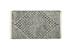 Tappeto moderno orlando, stile kilim, 100% cotone, multicoloree, 110x60cm