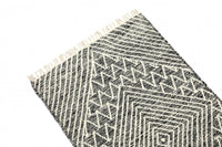 Tappeto moderno orlando, stile kilim, 100% cotone, multicoloree, 110x60cm