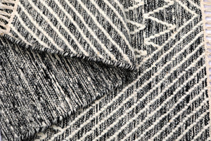 Tappeto moderno orlando, stile kilim, 100% cotone, multicoloree, 110x60cm