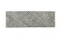 Tappeto moderno orlando, stile kilim, 100% cotone, multicoloree, 180x60cm