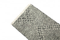 Tappeto moderno orlando, stile kilim, 100% cotone, multicoloree, 180x60cm