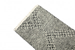 Tappeto moderno orlando, stile kilim, 100% cotone, multicoloree, 180x60cm
