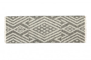 Tappeto moderno orlando, stile kilim, 100% cotone, multicoloree, 180x60cm