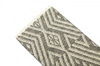 Tappeto moderno orlando, stile kilim, 100% cotone, multicoloree, 180x60cm