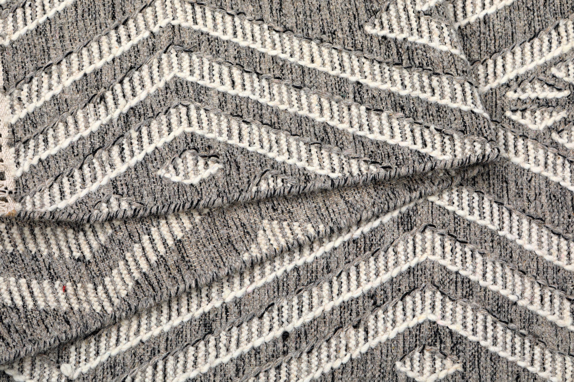 Tappeto moderno orlando, stile kilim, 100% cotone, multicoloree, 180x60cm