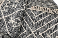 Tappeto moderno orlando, stile kilim, 100% cotone, multicoloree, 110x60cm