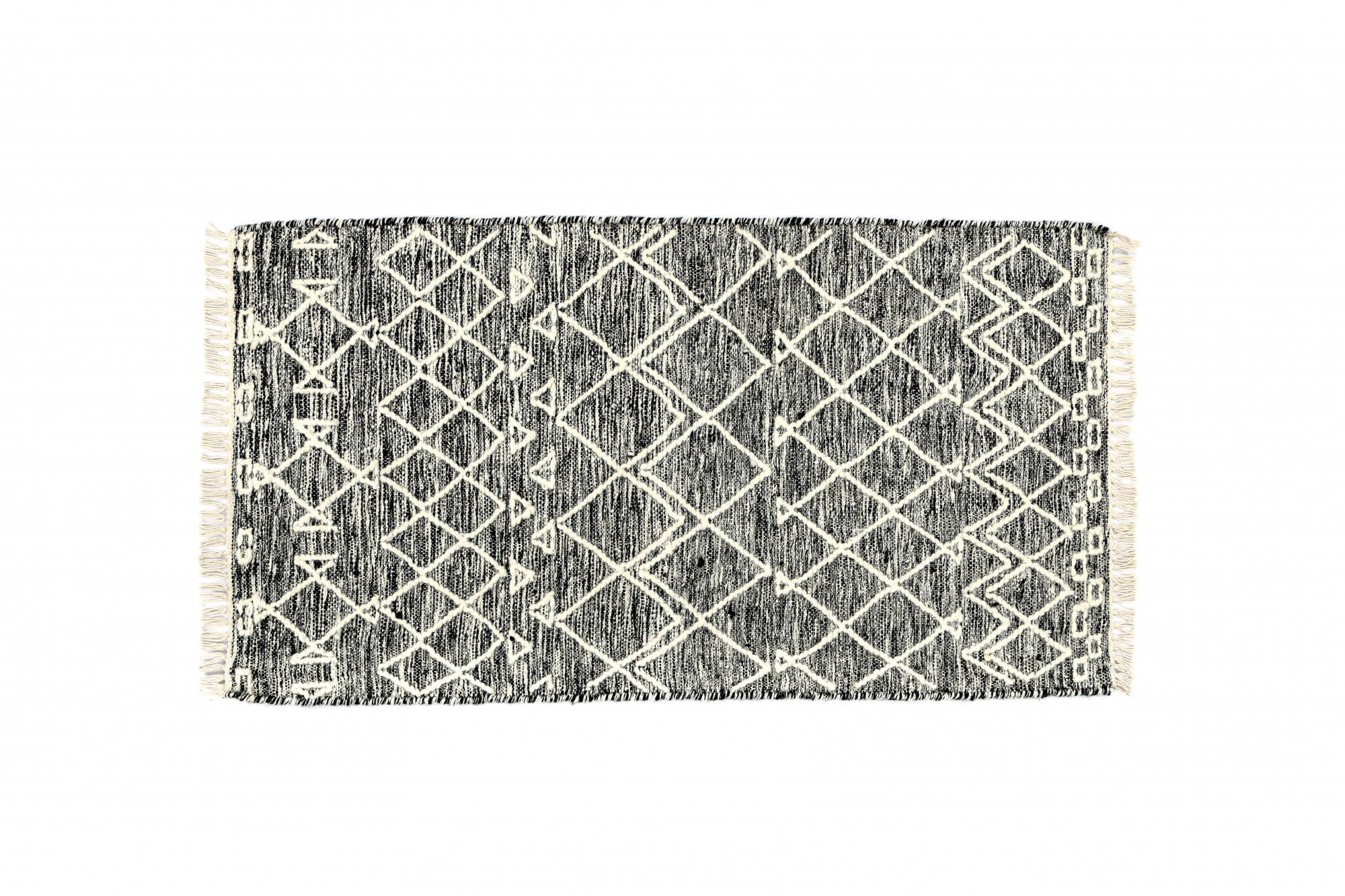 Tappeto moderno orlando, stile kilim, 100% cotone, multicoloree, 230x160cm