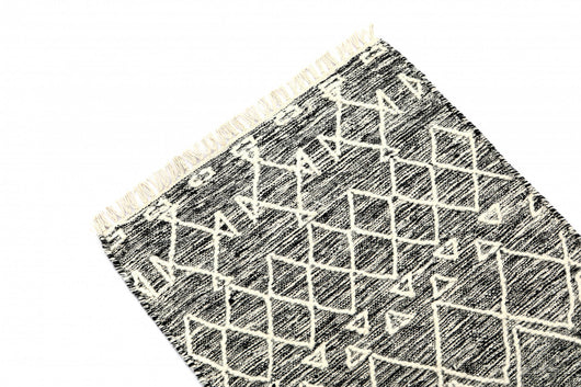 Tappeto moderno orlando, stile kilim, 100% cotone, multicoloree, 230x160cm