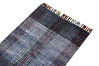 Tappeto moderno sacramento, stile kilim, 100% cotone, grigio, 180x60cm