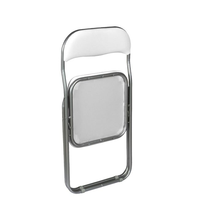 Sedia Antenore, colore bianco, Misure 43 x 47 x 78 cm