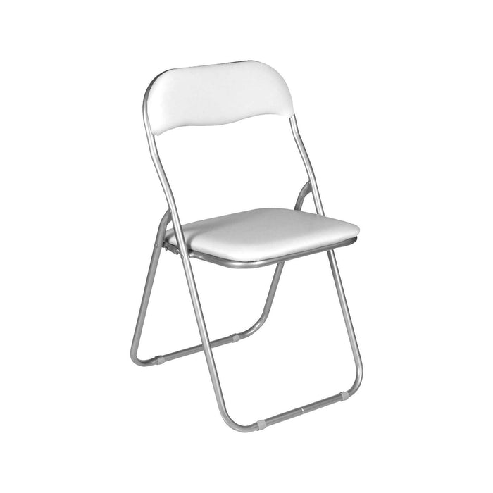 Sedia Antenore, colore bianco, Misure 43 x 47 x 78 cm