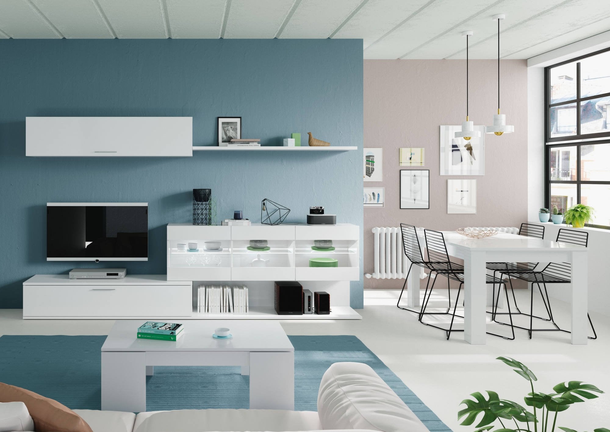 Tavolino da salotto Almo, Tavolino da caffÒ¨ con piano elevabile, Tavolo basso da soggiorno, cm 100x50h43/84, Bianco lucido