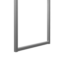 Scrivania lineare a tre Amadeo, colore bianco lucido, cm 125 x 76 x 51