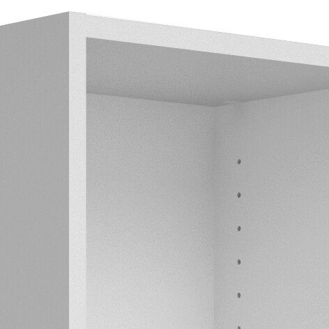Libreria a tre Alcesti, colore bianco, cm 40 x 107 x 26