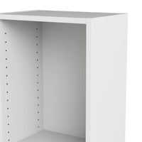 Libreria a cinque Albregio, colore bianco, cm 40 x 203 x 26