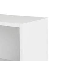 Libreria a tre Aski, colore bianco, cm 79 x 107 x 27