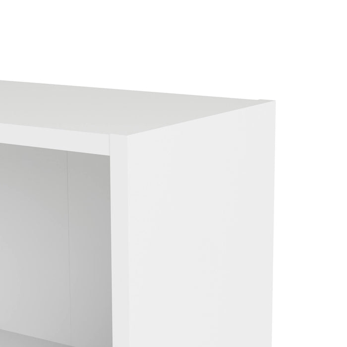 Libreria a tre Aski, colore bianco, cm 79 x 107 x 27