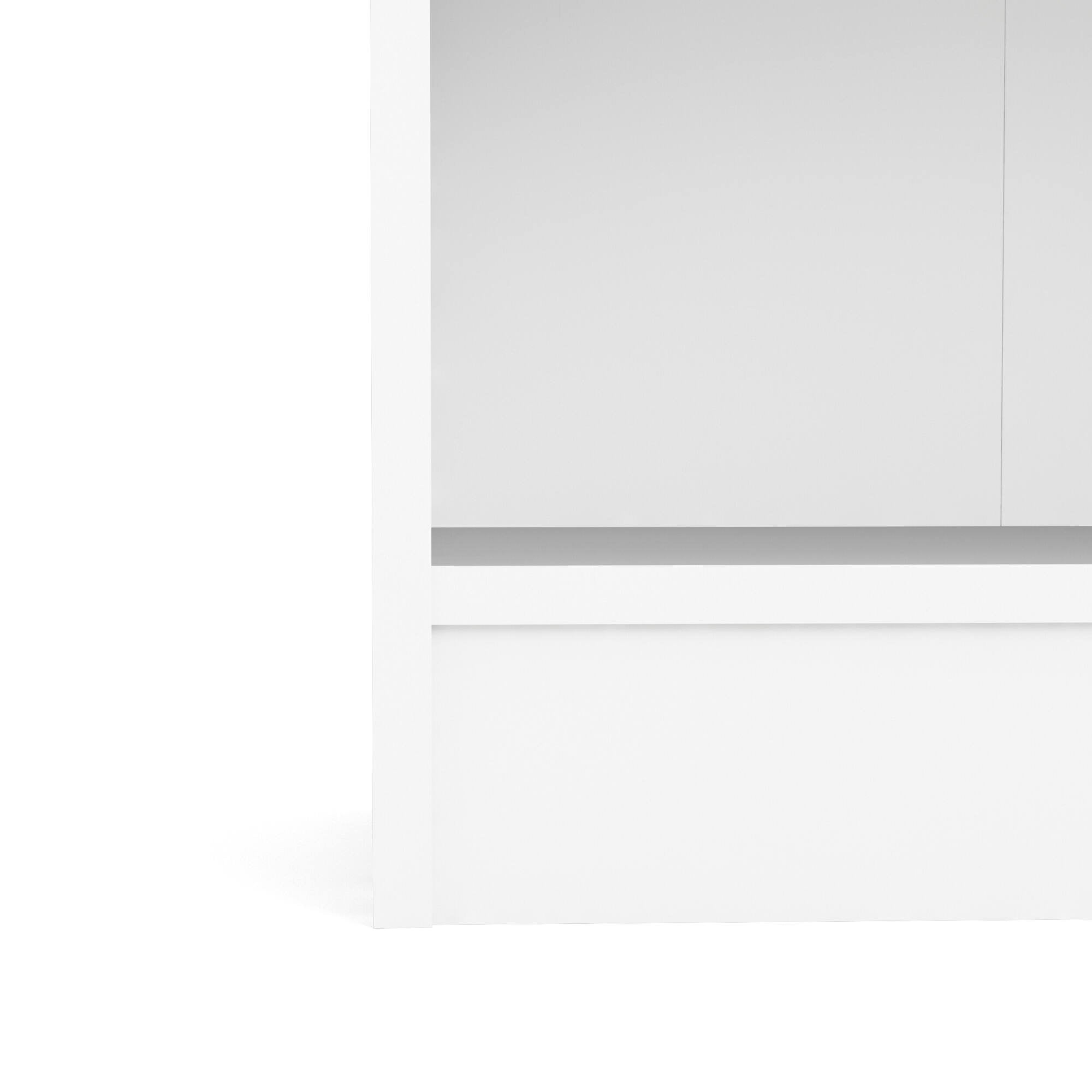 Libreria a tre Aski, colore bianco, cm 79 x 107 x 27