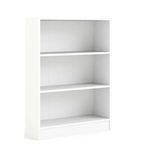Libreria a tre Aski, colore bianco, cm 79 x 107 x 27