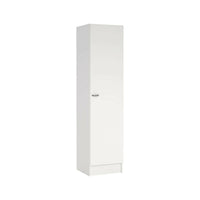 Guardaroba grande Airone, Mobile camera da letto, Cabina armadio portabiti, Armadio appendiabiti, 49x47 h200 cm, Bianco