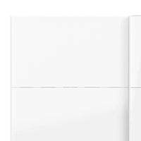 Guardaroba 2 ante London, Mobile camera da letto, Cabina armadio portabiti, Armadio appendiabiti, 182x62 h220 cm, Bianco lucido