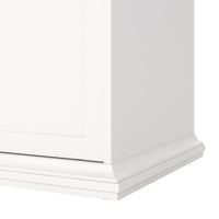 Guardaroba 3 ante Dolor, Mobile camera da letto, Cabina armadio portabiti, Armadio appendiabiti, 139x61 h201 cm, Bianco