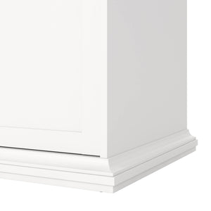 Guardaroba 3 ante Dolor, Mobile camera da letto, Cabina armadio portabiti, Armadio appendiabiti, 139x61 h201 cm, Bianco