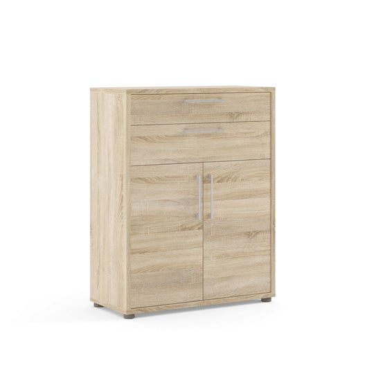 Credenza Agra, Buffet da soggiorno, Madia da salotto, Dispensa da cucina, 89x40 h113 cm, Quercia