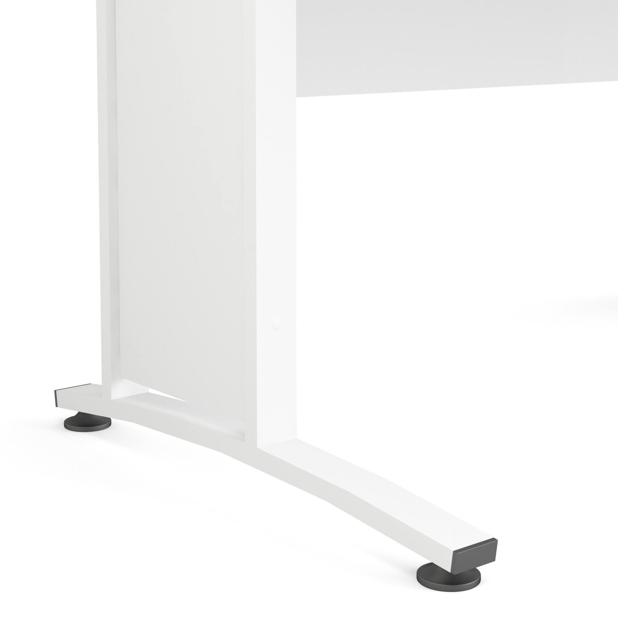 Scrivania Ascorbato, Scrittoio multiuso, Tavolo per ufficio porta PC, Piano di lavoro, 150x80 h75 cm, Bianco