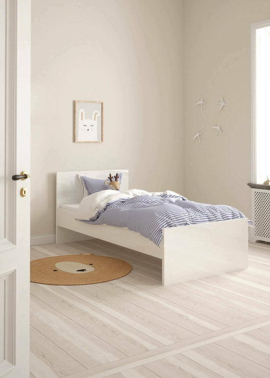 Struttura per Assar, colore bianco lucido, cm 96 x 80 x 196.6