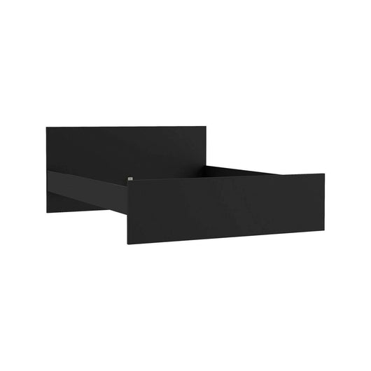 Letto matrimoniale Kaitak, Sommier per camera da letto, Giroletto per stanza, Struttura porta materasso, 207x166 h80 cm, Nero