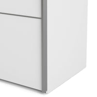 Guardaroba 2 ante Cassano, Mobile camera da letto, Cabina armadio portabiti, Armadio appendiabiti, 182x64 h202 cm, Bianco